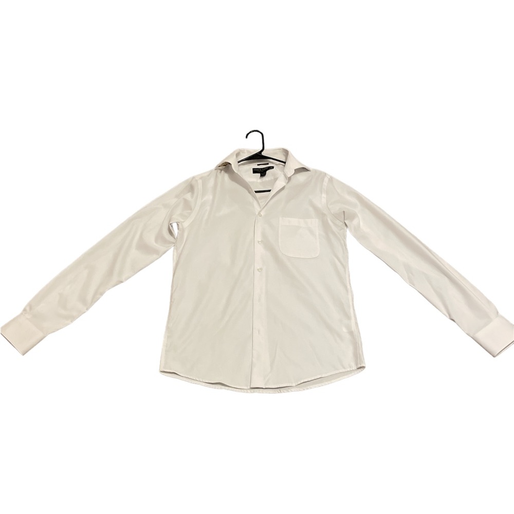 Men’s Pronto Uomo white Dress Shirt Slim Fit Neck size 15 34/35